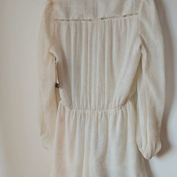 LoveShackFancy Creamy White Silk Romper NWT - Picture 6 of 11